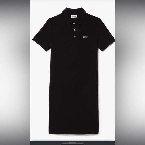Lacoste Dresses & Skirts - NWOT- Women’s Trumpet Sleeve Piqué Polo Dress
